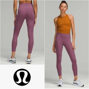 LULULEMON Base Pace High-Rise Tight 25" Vintage Plum Size 8